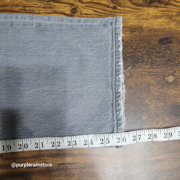 Loft Jeans Size 14 Straight Crop High Rise Tummy Control Stretch Denim - Picture 9 of 12